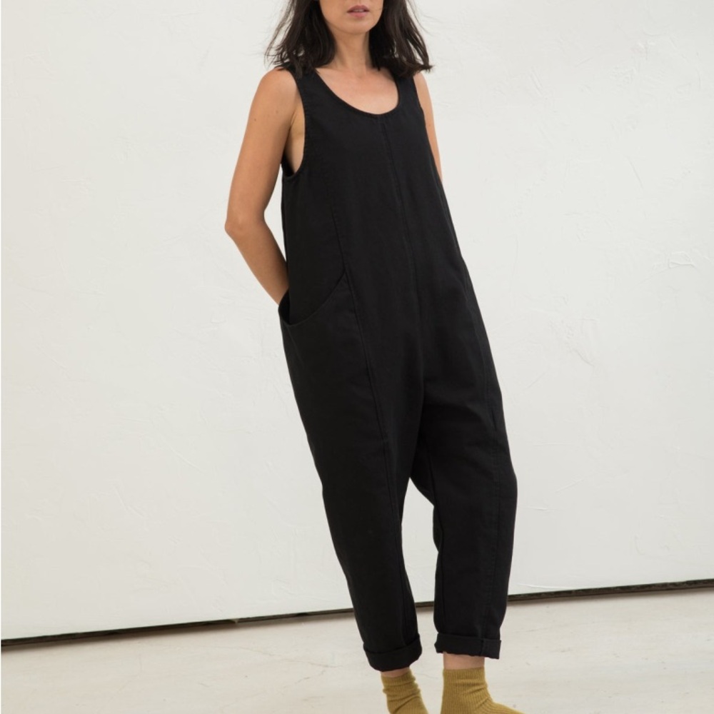 Elizabeth Suzann Black Jumpsuit Comfortable Full-Length Design